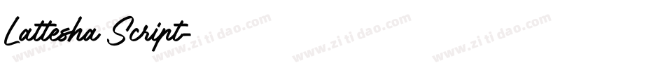 Lattesha Script字体转换